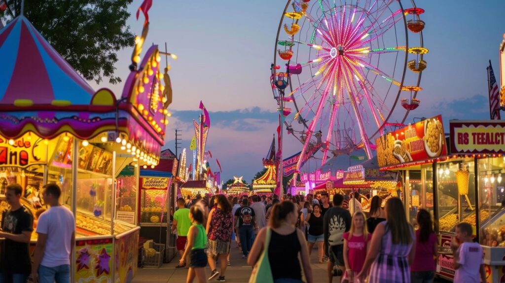 view of a fair midway